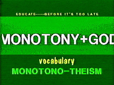 Monotono-theism