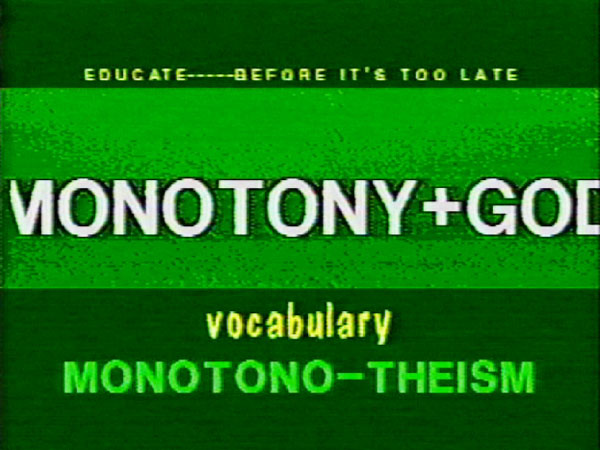 Monotono-theism